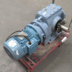 ABB 3GBA102520-BSCCN Trifásico Motor de Inducción WITH GUOMAO GS87-Y3-4P-180-M1-B-IEC Engranaje Reductor